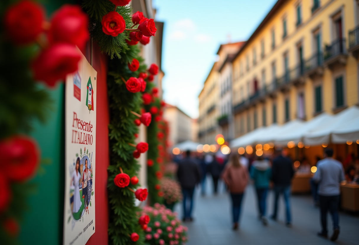 Immagine della celebrazione del cinema italiano a Pistoia