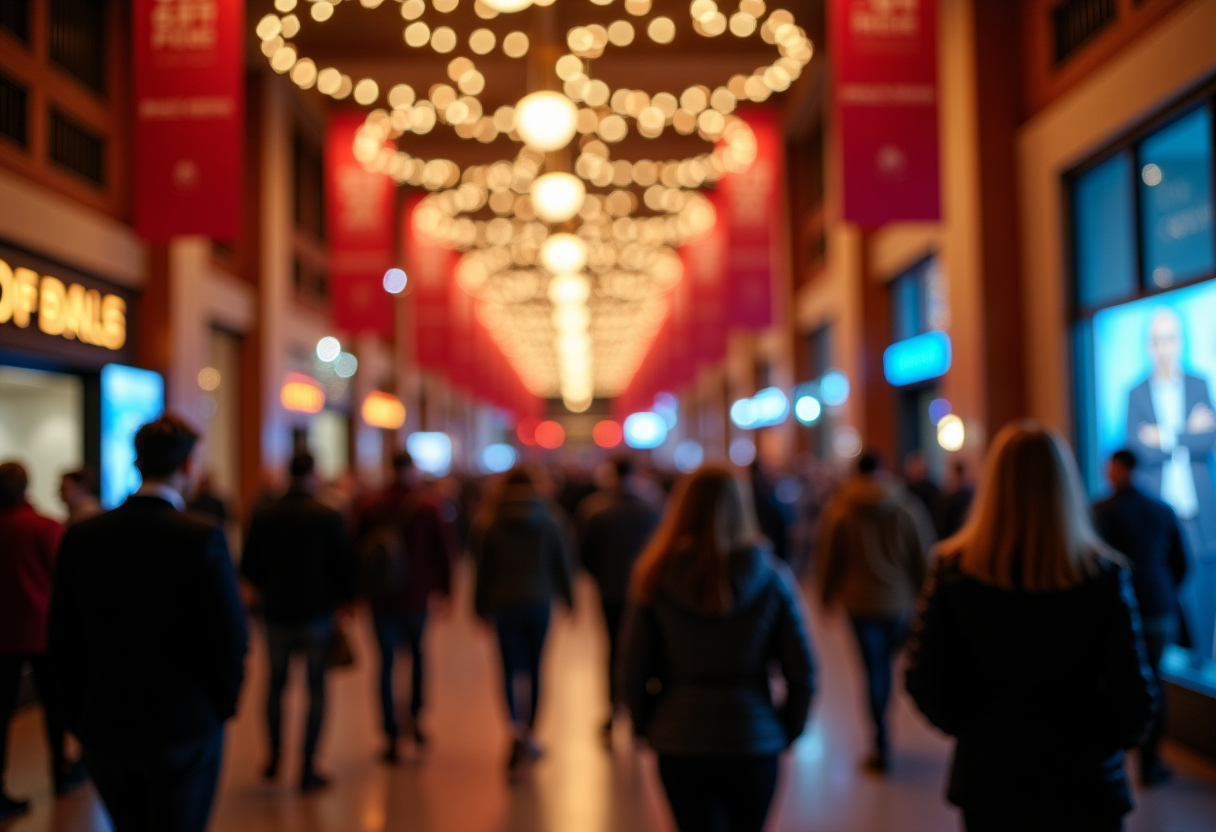 Immagine del Festival del Cinema a Milano con pubblico e film