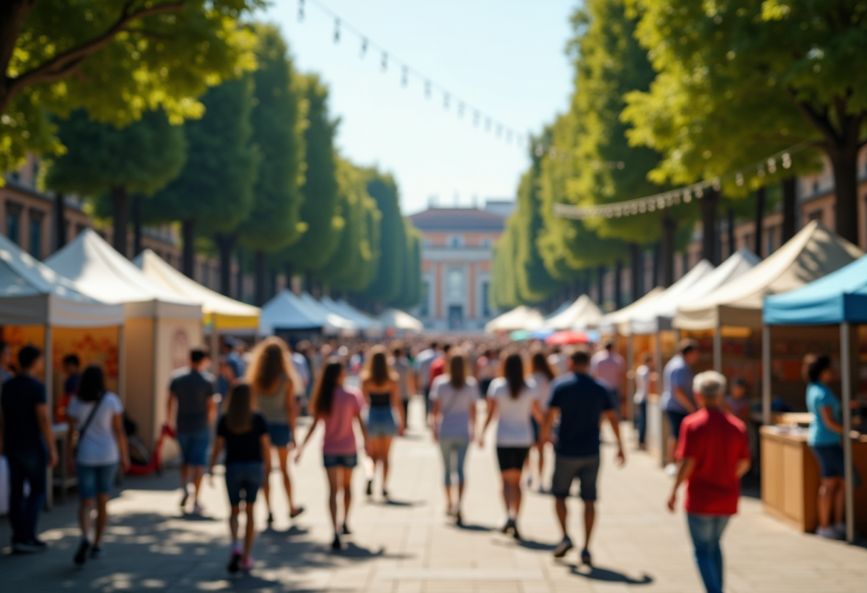 Immagine del festival del proletariato giovanile al Parco Lambro